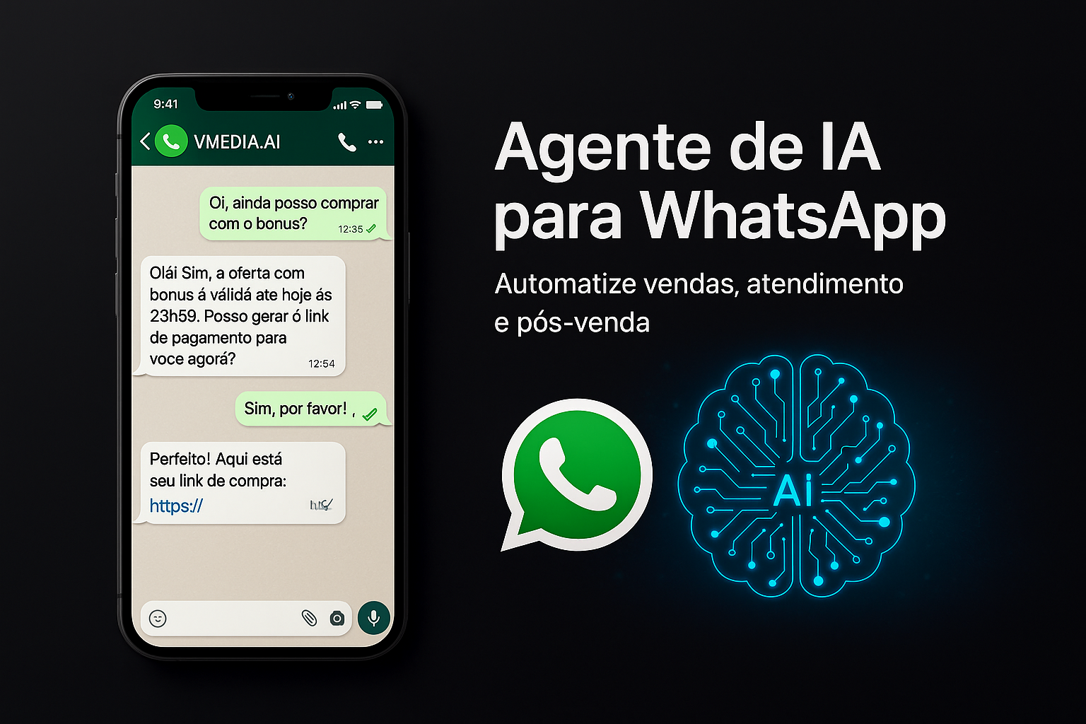Mockup WhatsApp IA